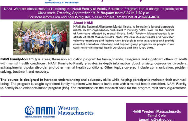 NAMI Western Massachusetts Family-to-Family Education Program