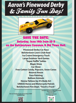 Aaron’s Pinewood Derby Race and Family Fun Day!