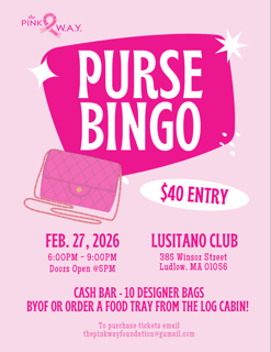 Designer Purse Bingo! with The Pink WAY Foundation